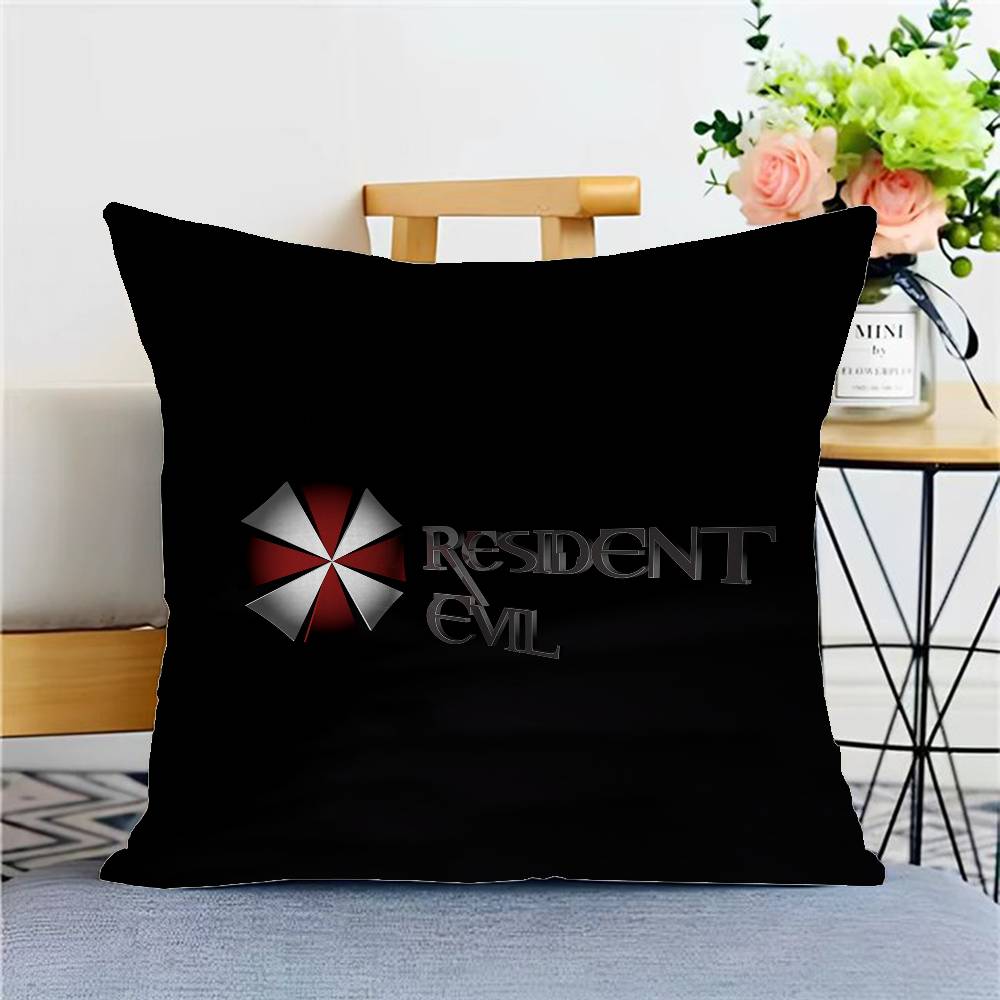 R-Resident evil Cushion Cover Polyester Sofa Cushions Decorative Throw Pillows Home Decoration Pillowcover