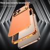 Aluminum Alloy Frame Protective Case for Apple 16 Pro Max with Metal Heat Dissipation Back Sticker