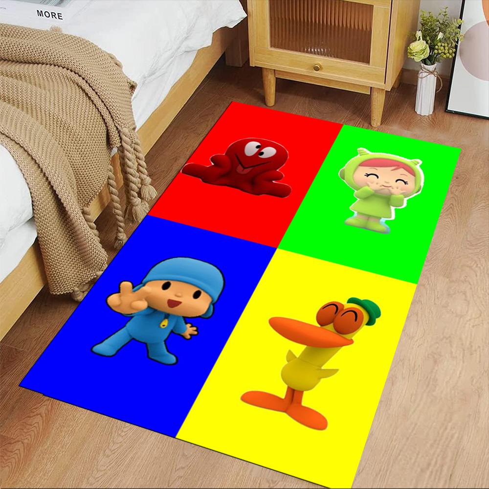 Pocoyo Teppich Geeignet für Wohnheime Wohnzimmer Spielzimmer Flur Rutschfester Teppich Büros Dekorieren Perfektes Geschenk für Freunde & Familie