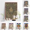 Tibetan Tangka Religious Mural Art Printmaking Poster Bodhisattva Portrait Retro Oil Painting Buddhist Faith Mural