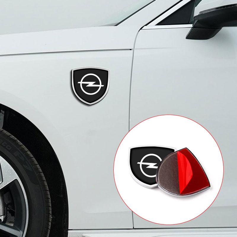 1 Stuks 3D Metaal Auto Deur Schild Embleem Badge Auto Carrosserie Sticker Voor Opel Astra H G J Insignia Mokka Zafira Corsa Vectra B C D