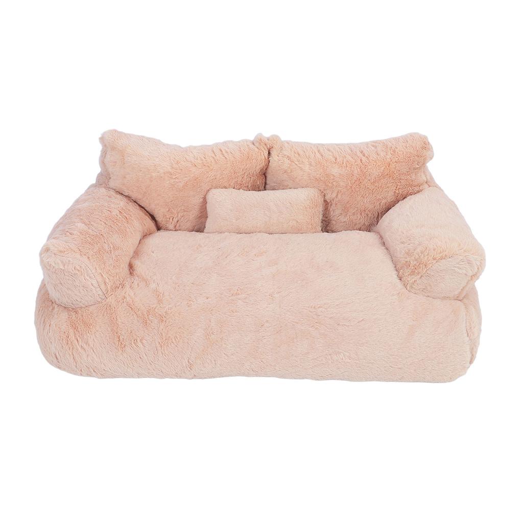 Pet Sofa Bed Warm Soft Comfortable Removable Washable Anti Skid Bottom Cat Couch Bed for Cats Dogs