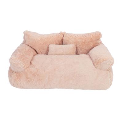 Pet Sofa Bed Warm Soft Comfortable Removable Washable Anti Skid Bottom Cat Couch Bed for Cats Dogs