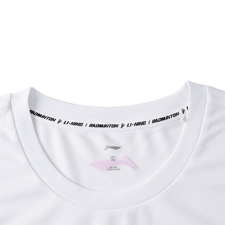 Li Ning Badminton Collection T Shirt Unisex White ATSV627-2