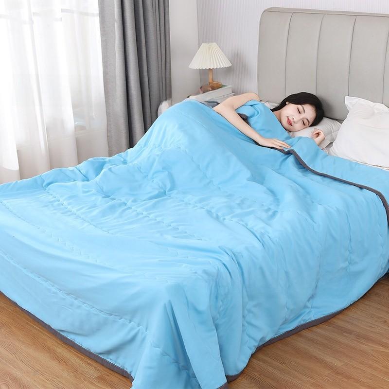 Water Wash Cotton Summer Cooling Comforter For Single And Double Bed With Machine Washable Fabric
