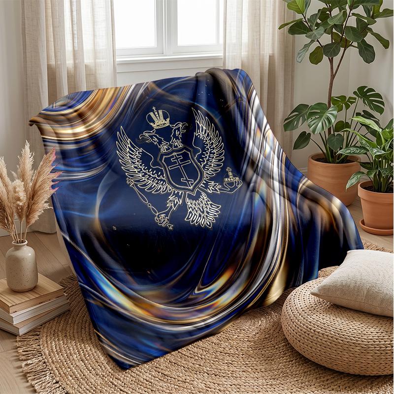 Coperta in Flanella Stampata Serbia Amica della Pelle Calda Decorativa Plaid per Divano Letto Interno Uso Quotidiano