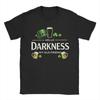 Hallo Dunkelheit, mein alter Freund Lustiges irisches Kleeblatt Bier T-Shirt Unisex Reines Baumwoll-Vintage-T-Shirt Rundhals-T-Shirts Kurzarm
