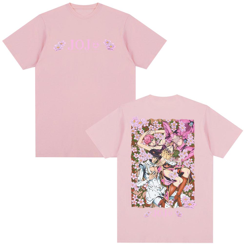 2026 Anime JoJo Bizarre Adventure Tshirt Giorno Giovanna Bruno Buccellati Tshirts Unisexs Women Casual Parentchild Soft T Shirt
