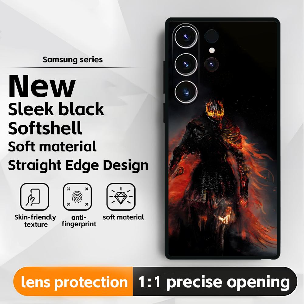 Classic Game DARK SOULS Phone Case For Samsung Galaxy S26 S25 S24 S23 S22 S21 Plus Ultra Note20 Soft Black