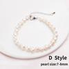 Genuine Natural Freshwater Pearl Bracelets Bangles for Women with Classic Fashion White Pearl  Jewelry Gift