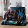 3D Cyberpunk Concept Motorcycle Cartoon Soft Plush Blanket,Flannel Blanket Throw Blanket for Living Room Bedroom Bed Sofa Picnic