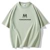INS Men Fashion Short Sleeves Loose T-shirt 100% Cotton Casual Tee Size S-5XL