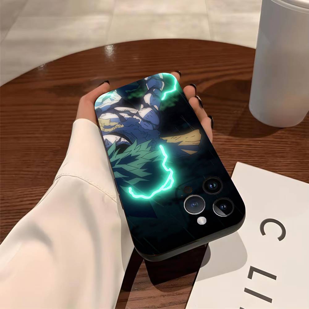 Mijn H-Hero A-Aacademia Deku Telefoonhoesje Voor iPhone 17,16,15,14,13,12,11,Pro,X,Xs,MAX,Plus TPU Zacht Huidvriendelijke Cover