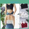 Women's Backless Lace Floral Bralette Crop Top With Padded Comfort**