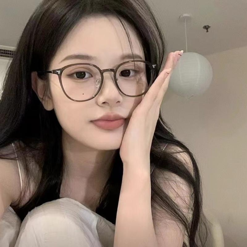 3PCS Fashion Metal Round Retro Glasses for Women Men Circle Clear Lens Frame Eyeglasses Myopia Glasses