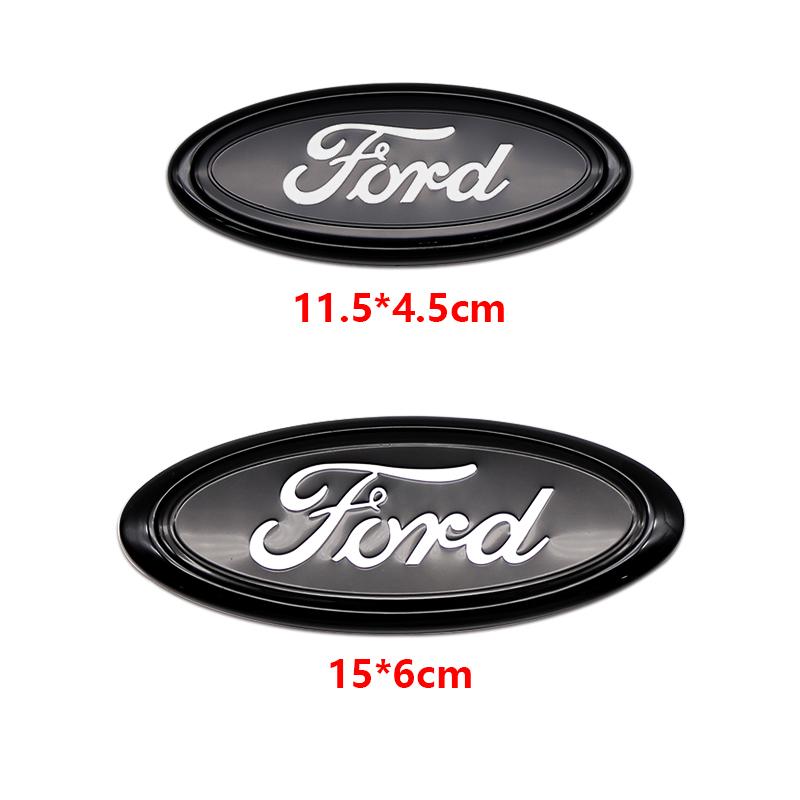 AKL1 Ford 11.5cm 15cm Logo ABS Material For Ford Fiesta Ranger Mondeo Fusion Escape Edge Focus Mustang Rear Trunk Emblem Accessories