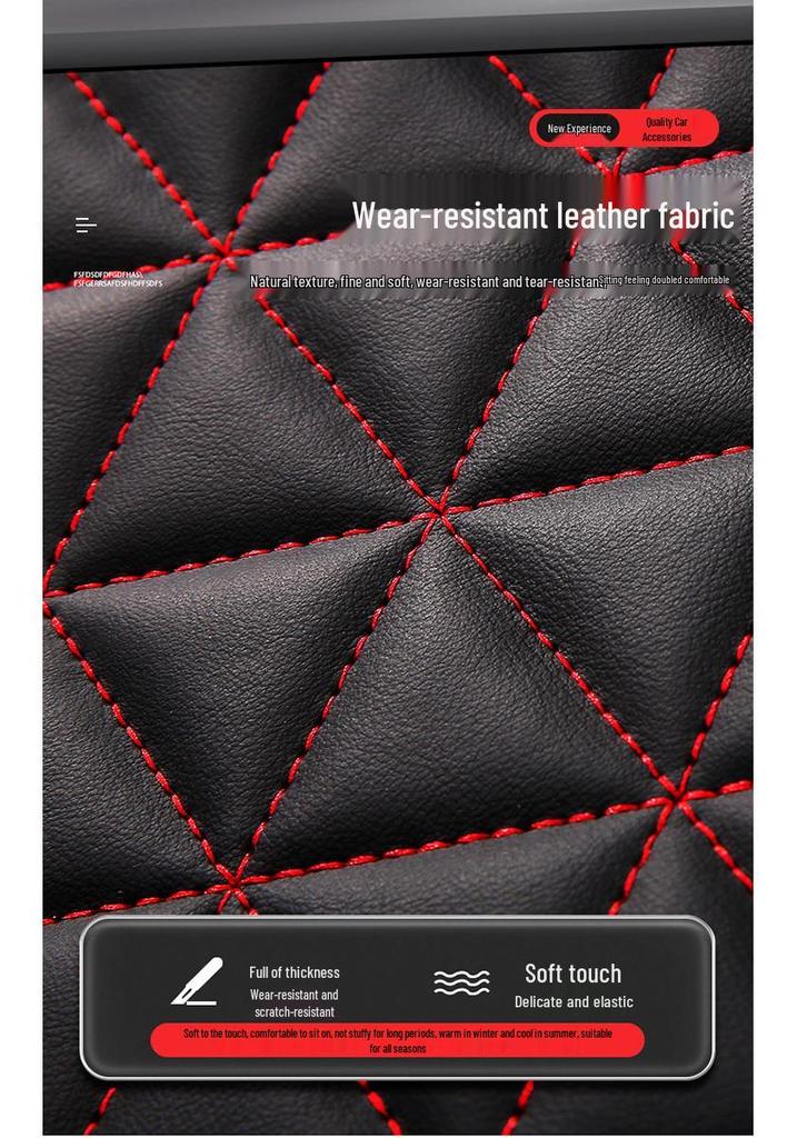 Universal All-Season Full Surround Car Seat Cover with Lumbar Support