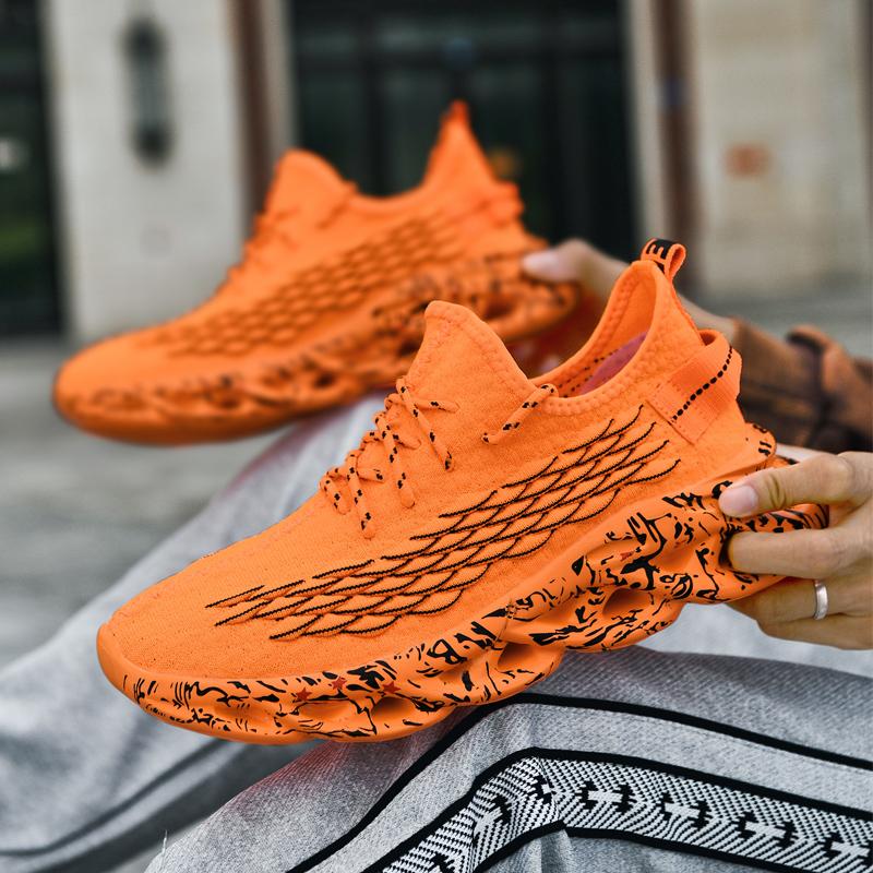 Men Casual Sports Running Shoes Size 48 Marathon Air Cushion Breathable Lightweight Comfortable Athletic Nonskid Sneakers Outdoo
