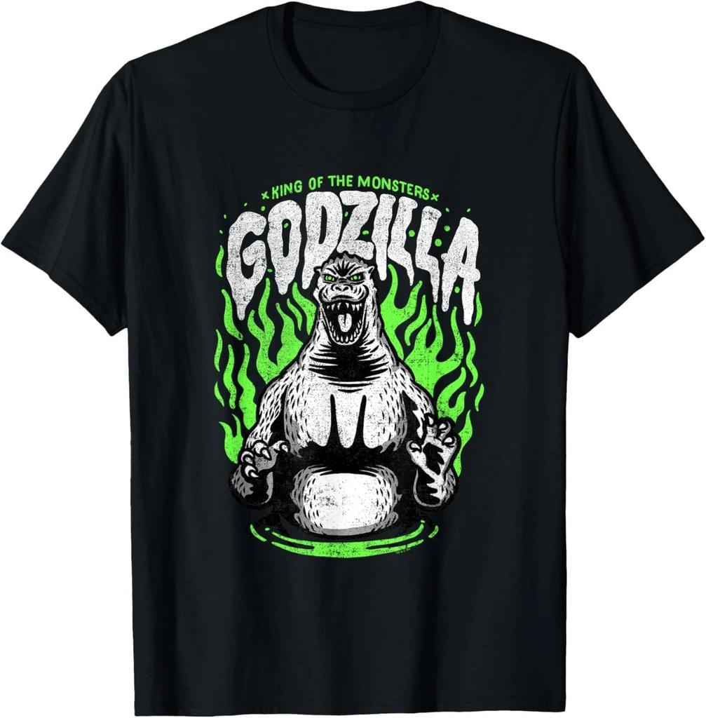 Godzilla Green Flames Edit T-Shirt