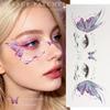 Realistic Glitter Butterfly Face Tattoo Star Heart Face Temporary Tattoo for Parties Concerts