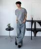 FILLUMINATE Semi-Crop Tone-On-Tone Striped T-Shirt - 3 Colors