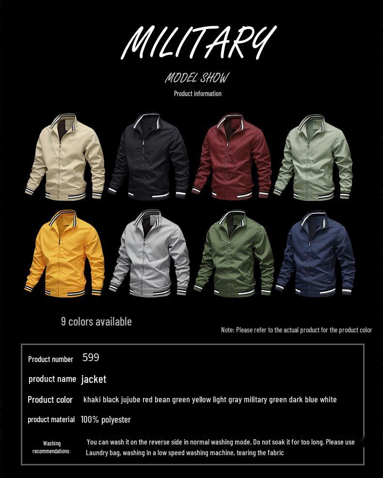 Men's Spring and Autumn Sports Jacket - New Cross-border Casual Design