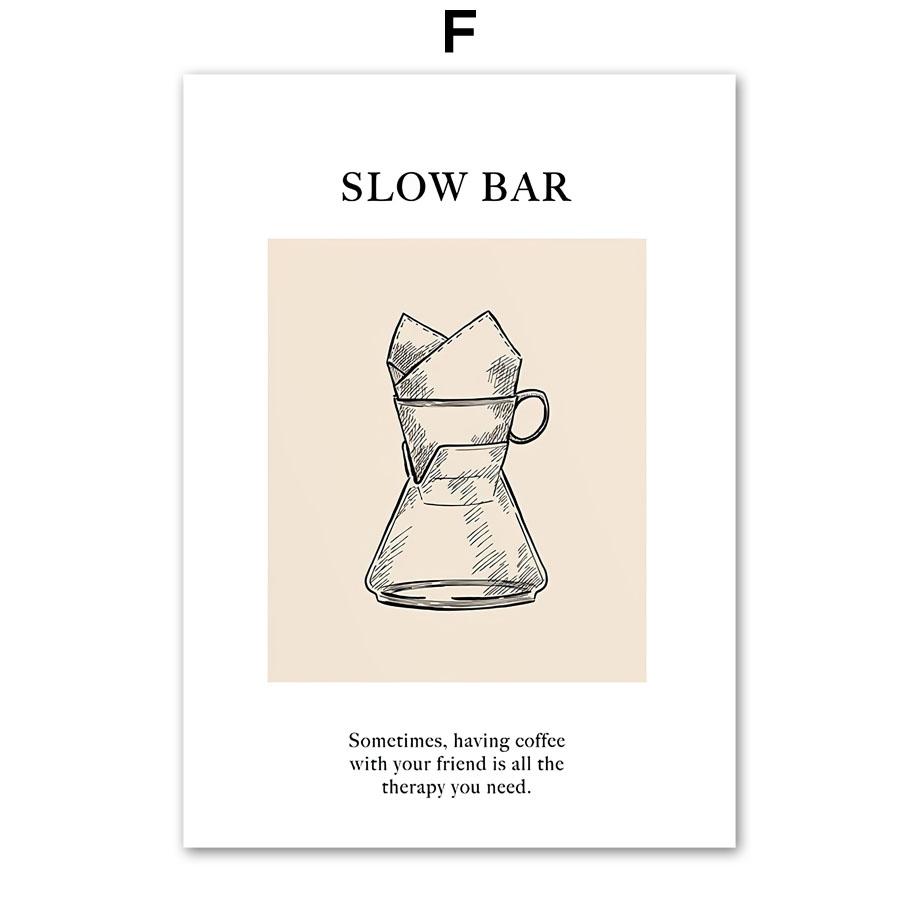 Kawa Minimalistyczne Filiżanki Kultura Kawy Kawiarnia Grafiki Ścienne Druki Plakaty Nordyckie Obrazy na Płótnie Obraz Kuchnia Hotel Bar Wystrój Domu