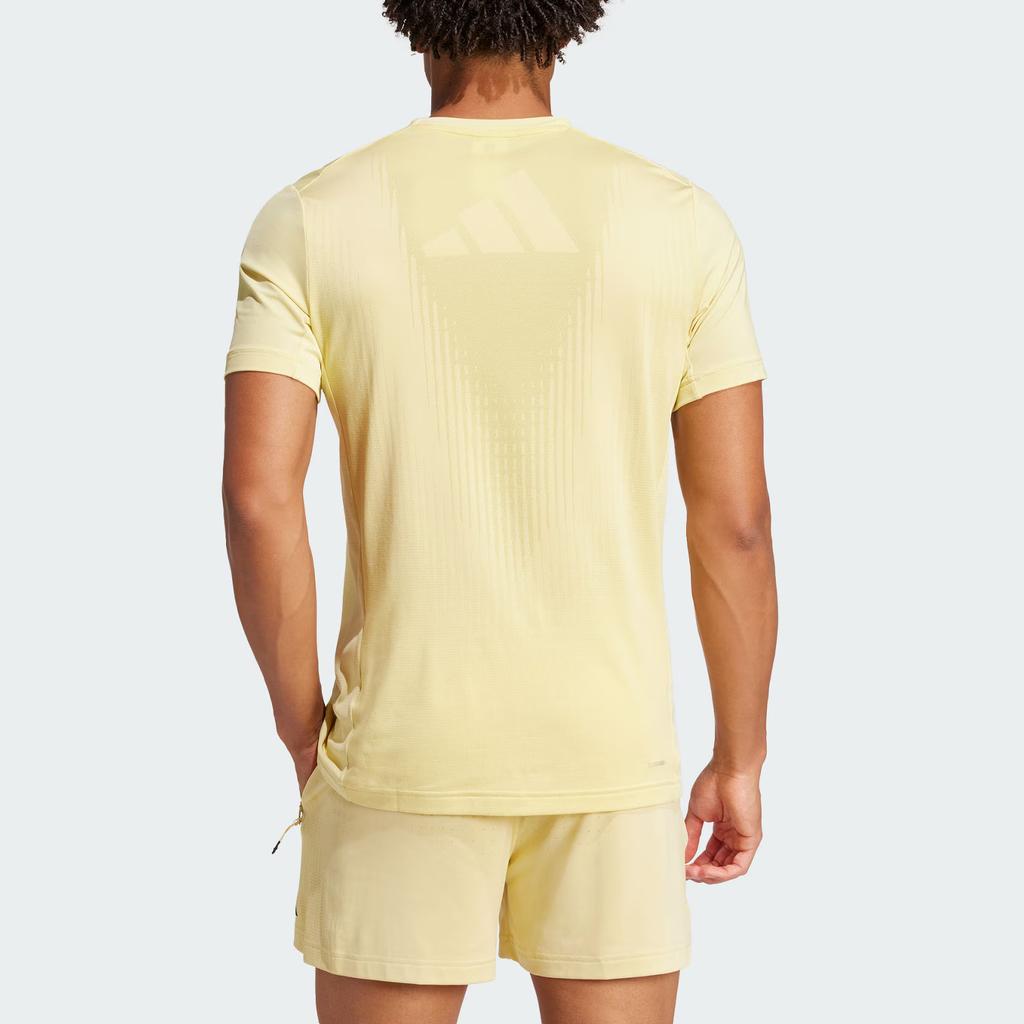 adidas Climacool Air Chill Γρήγορου Στεγνώματος Διαπνέον Αθλητικό Φανελάκι Γυμναστικής Ανδρικά Πάνω Μέρη Πούδρα-Κίτρινο Καθαρό Θειούχο-Κίτρινο JI8195