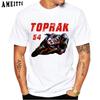 Toprak Razgatlioglu 54 Nummer 1 2023 T-shirt Ny Sommar Män Kortärmad Hip Hop Casual Skjorta Harajuku Hip Hop Sport Vit T-shirt