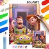 Toy Story Digital Oil Painting Art Kit Handmade Coloring Painting Home Decor