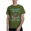 Je Crochète Pour Ne Pas Étrangler Les Gens Sauvez Une Vie Envoyez Du Fil Chat 100% Coton Décontracté Respirant Confortable Totoro T-shirts Homme Drôle