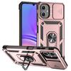 For Samsung Galaxy A07 Case Slide Lens Protector Armor Phone Cover for Sumsung A07 A 07 GalaxyA07 4G Ring Stand Shockproof Funda