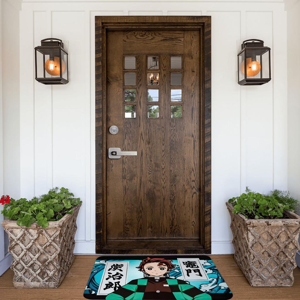 Demon Slayer Doormat Anti-Slip Kitchen Bath Mat Toilet Door Floor Entrance Carpet Rug