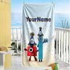Numberblocks Customize Text Beach Towel Super Soft & Absorbent Portable for SwimmingBeachCamping Travel Beach AccessoriesGym
