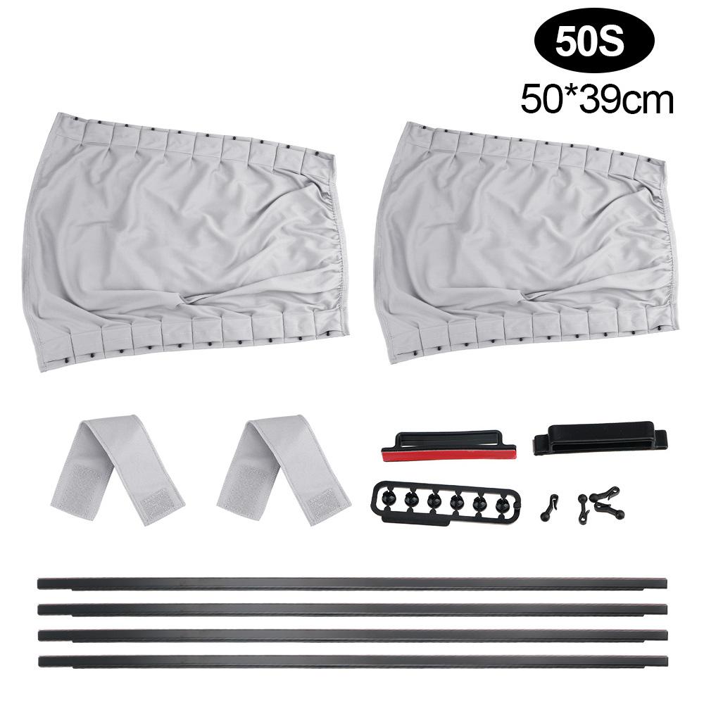 Auto Windows Curtain Car Curtain Sun Visor Blinds Cover Universal Aluminum Alloy 2pcs/Set Car Side Window Sunshade Curtains