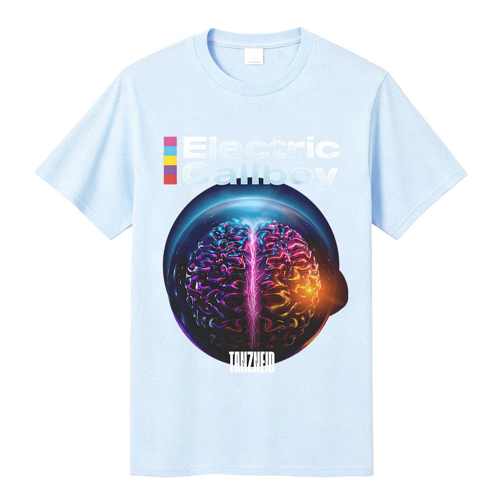 Tanzneid Album Cover Shirt ELECTRIC CALLBOY Band Design T-shirt Unisex Streetwear Cotton Loose Women Men Tshirts Graphic Merch