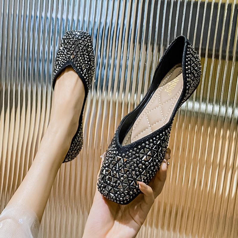 Damskie Baleriny Dżety Płaskie Codzienne Mokasyny Damskie Duży Rozmiar 43 Wsuwane Buty Łódki Chaussure Femme Zapatos Para Mujer