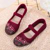 WTEMPO Large Size Hollow Out Embroidered Cloth Shoes Women Solid Color Summer Soft Sole Flat Casual Shoes