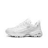 Skechers DLites 1.0 Panda Shoes Comfortable Versatile Thick Sole Shock Absorbing Breathable Non-Slip Low-Top Casual Shoes Men Sneaker White 52676-WHT