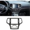Carbon Fiber GPS Navigation Panel Cover Trim For Jeep Grand Cherokee 2014-2018