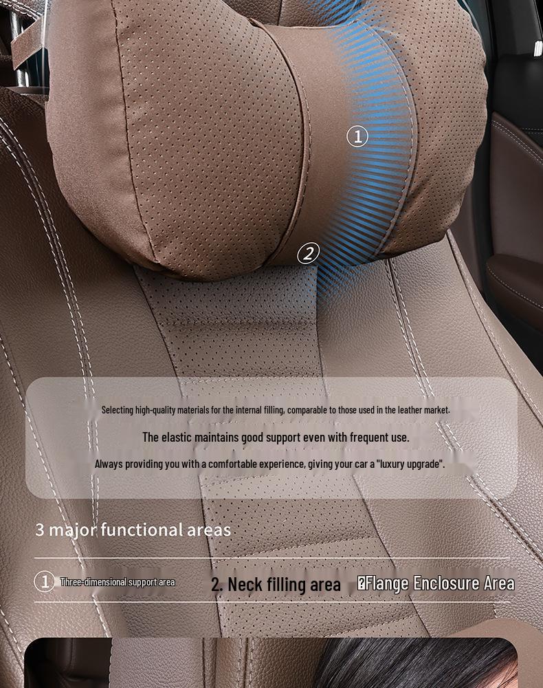 Trumpchi Auto Kopfstütze & Lendenwirbelstützkissen - GS4/GS8/M8/M6 Shadow Leopard, GS3 Shadow Cool, Horn Nackenschutzkissen