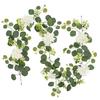 Eucalyptus Leaf Artificial Flower Vine for Outdoor Wedding Arch Decoration