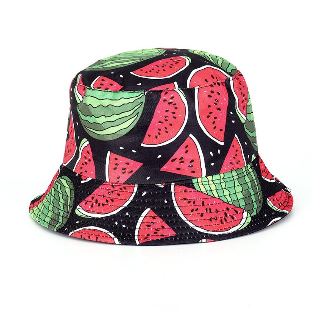 Double-Sided Fisherman Hat Sun Protection Sun Hat Creative Bucket Hat  for Men Women