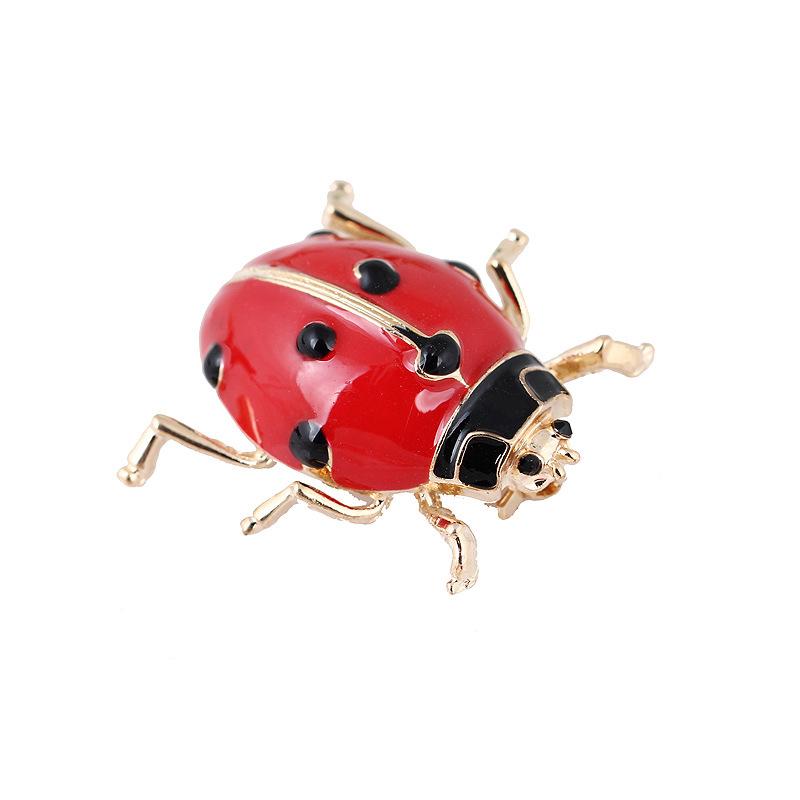 Emaille Rot Marienkäfer Insekt Broschen Käfer Pin Schal Corsage Schmuck Geschenk