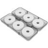 6pcs Fishing Plastic Foam Spool Fishing Line Storage Lure Rig Holder Organizer Accessories