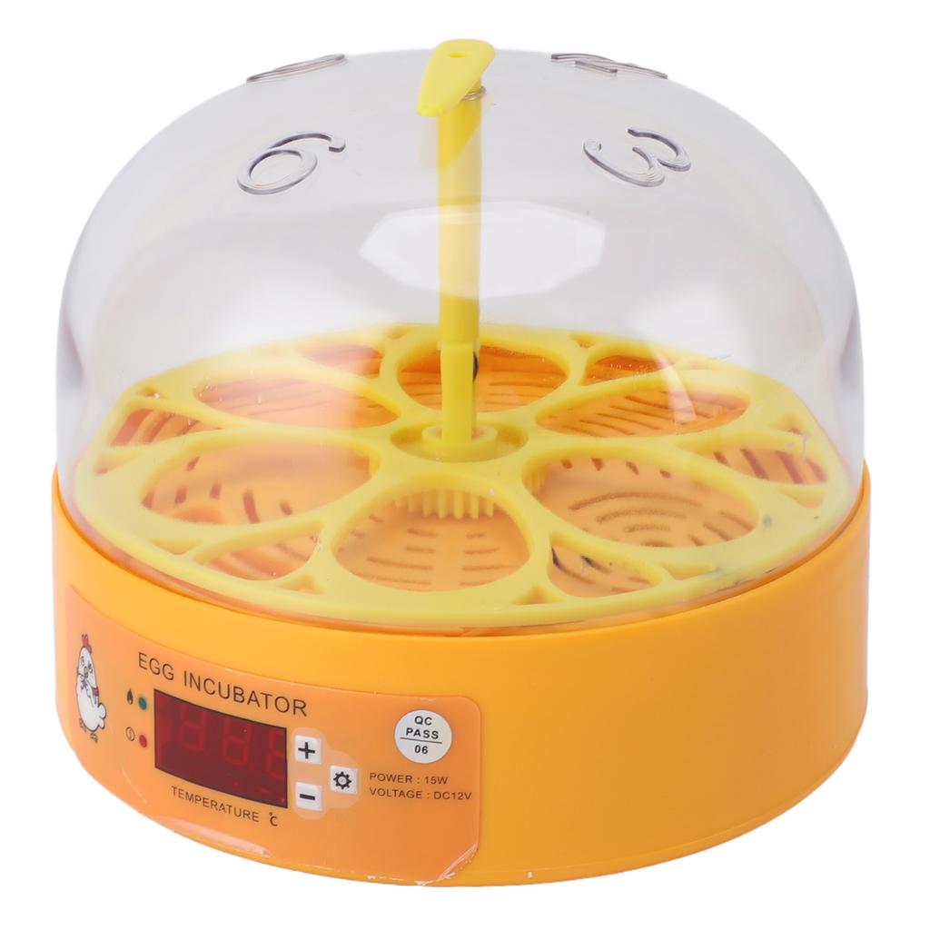 6 Egg Incubator Automatic Egg Turner with Temperature Control Poultry Incubator for Hatching