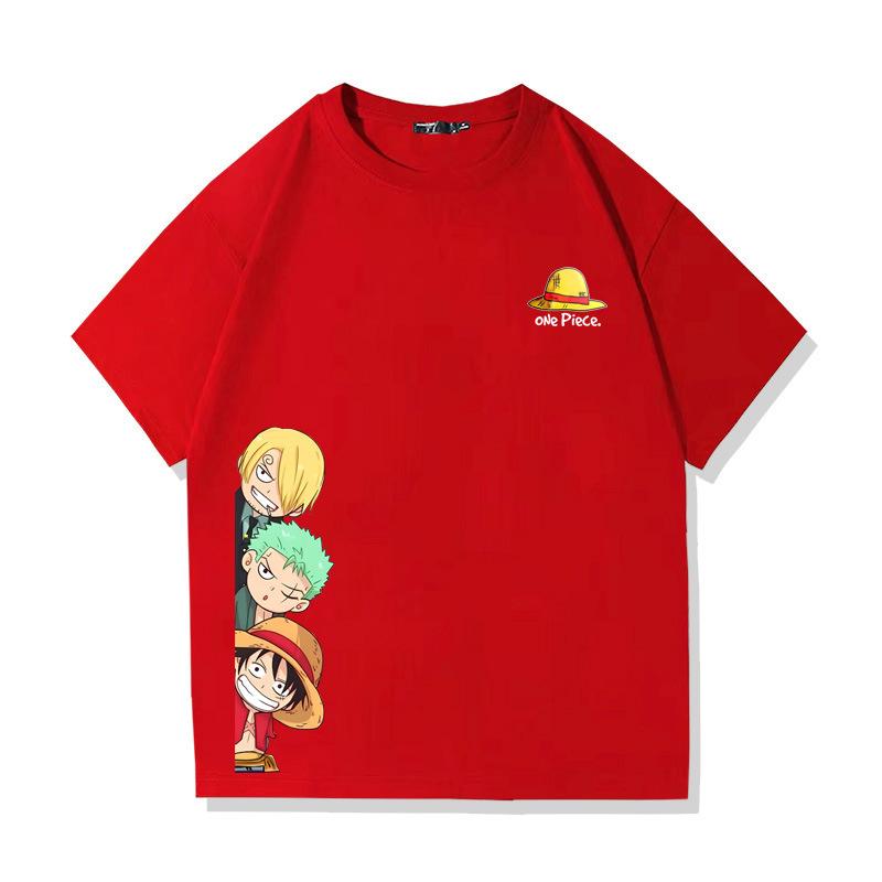 TShirt Men Straw Hat Pirates Manga Graphic Mens T Shirt Harajuku Short Sleeve Tops Men Clothing