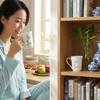 Handbemalte Bambus-Keramiktasse - Chinesische Teetasse für Zuhause & Büro