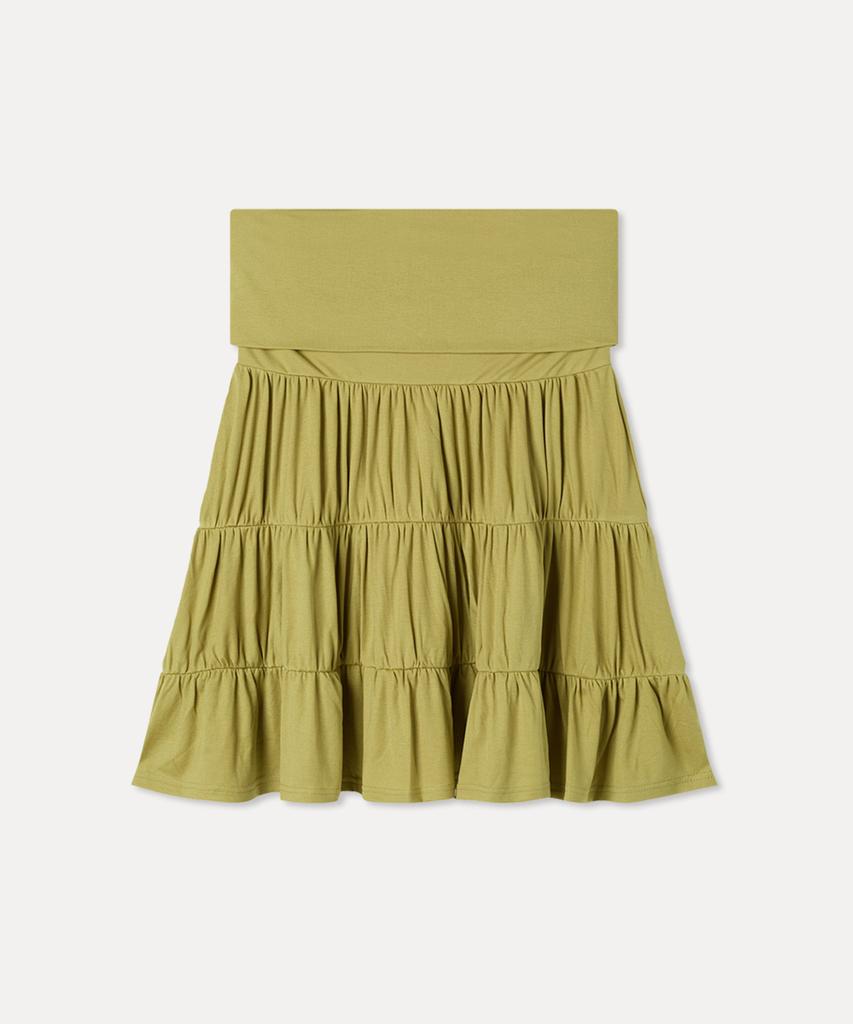 MIXXO Elastic Tiered Midi Skirt_Miwwmg526G