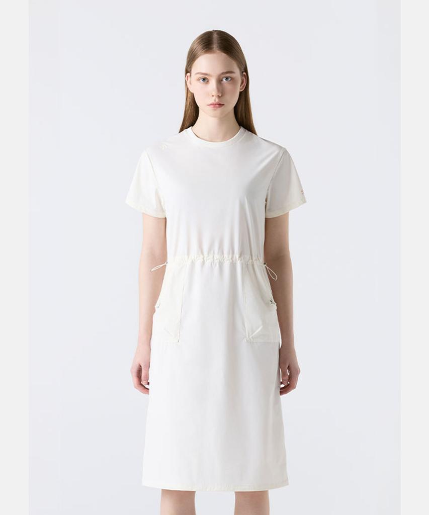 DESCENTE Women'S Cooling Woven Dress Cream Sr122Pop31